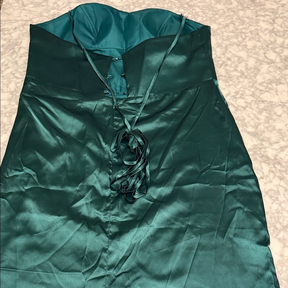Dress Barn Strapless Teal Dress - Picture 12 of 16